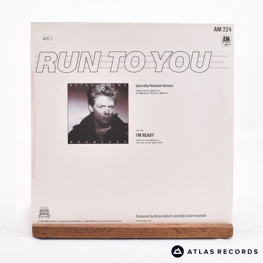 Bryan Adams - Run To You - 7" Vinyl Record - EX/EX