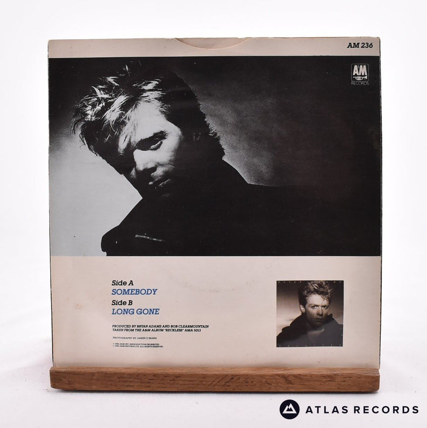 Bryan Adams - Somebody - 7" Vinyl Record - VG+/EX