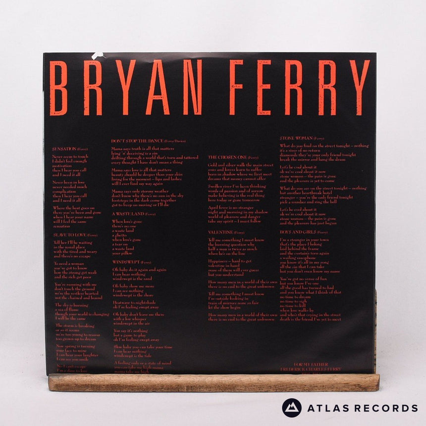 Bryan Ferry - Boys And Girls - LP Vinyl Record - VG+/VG+