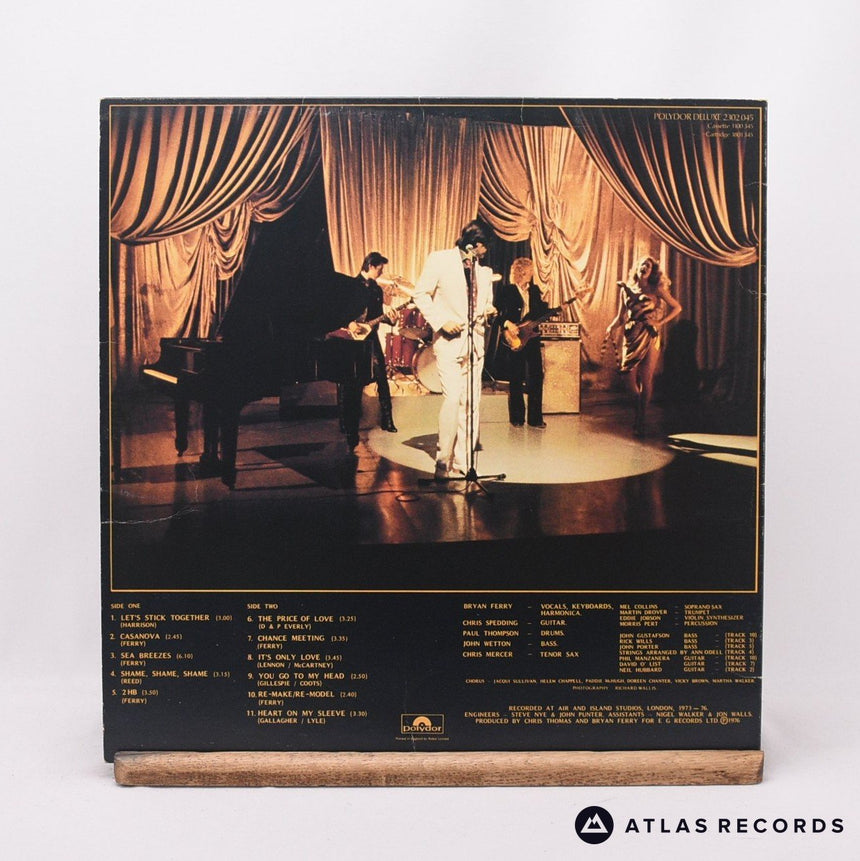 Bryan Ferry - Let's Stick Together - Reissue LP Vinyl Record - VG+/EX