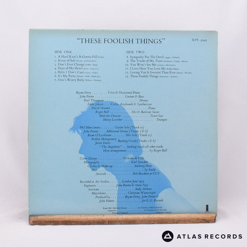 Bryan Ferry - These Foolish Things - LP Vinyl Record - VG+/EX