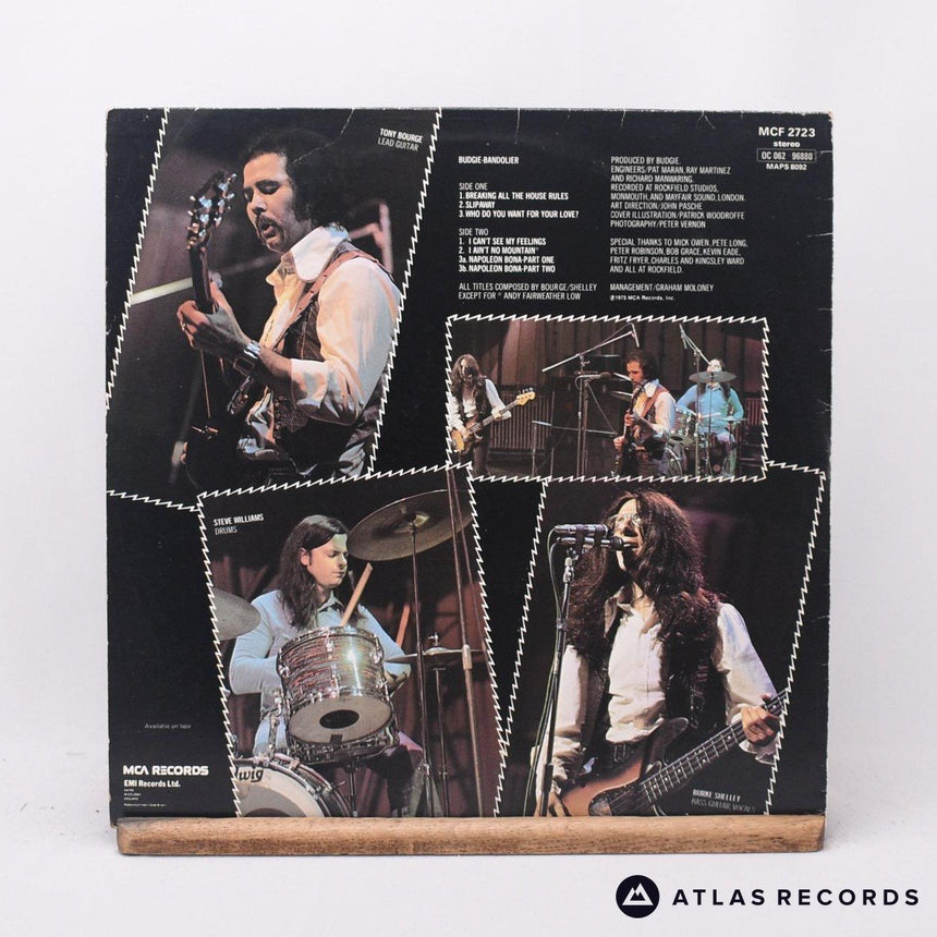 Budgie - Bandolier - Porky LP Vinyl Record - VG+/VG+