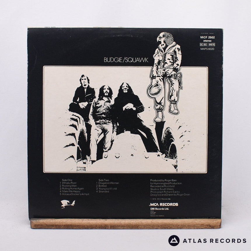 Budgie - Squawk - Reissue LP Vinyl Record - EX/EX