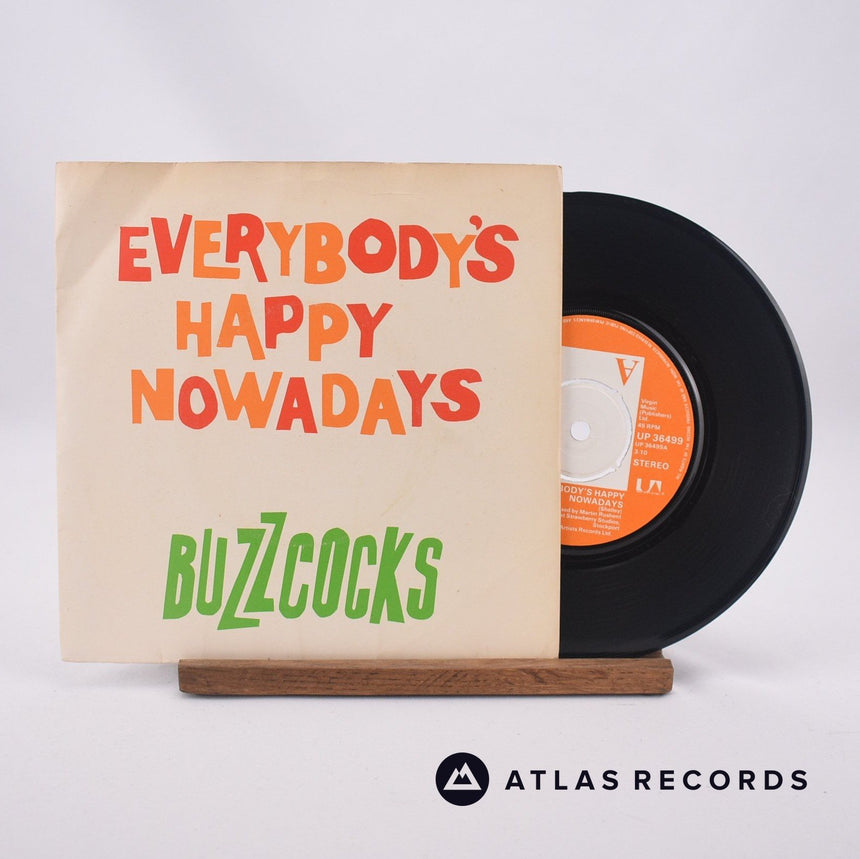 Buzzcocks Everybody's Happy Nowadays 7" Vinyl Record - Front Cover & Record