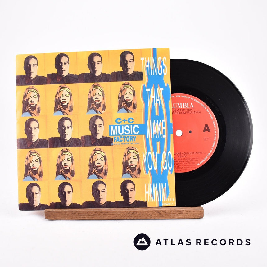 C + C Music Factory Things That Make You Go Hmmm... 7" Vinyl Record - Front Cover & Record
