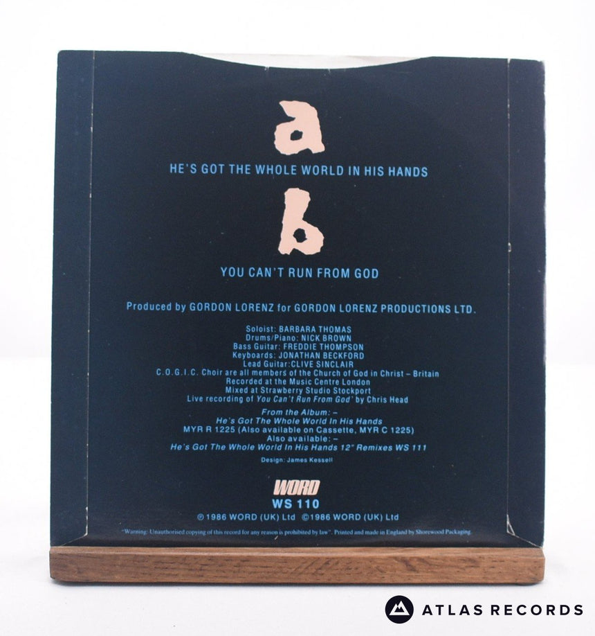 C.O.G.I.C. Choir - He's Got The Whole World In His Hands - 7" Vinyl Record - VG+/EX