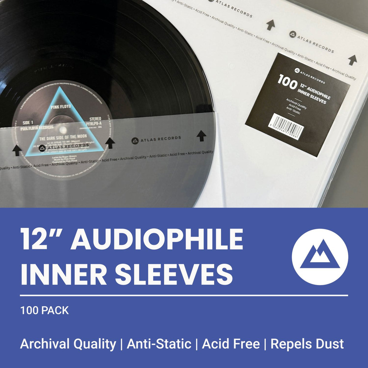 Archival Record Inner Sleeves - 12" 10" 7"