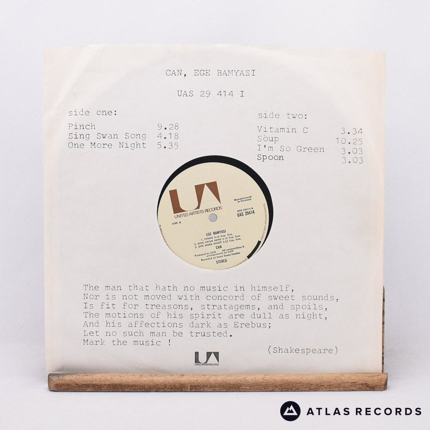 Can - Ege Bamyasi - Sonopress Stereo A2 B1 LP Vinyl Record - VG+/VG+