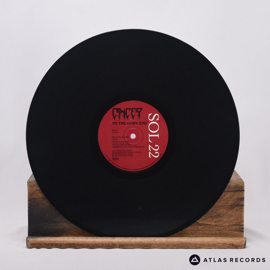 Cancer - To The Gory End - A1 B1 LP Vinyl Record - VG+/VG+