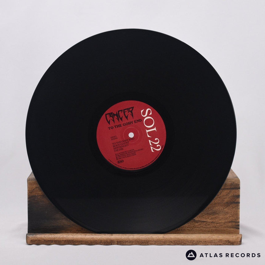 Cancer - To The Gory End - A1 B1 LP Vinyl Record - VG+/VG+