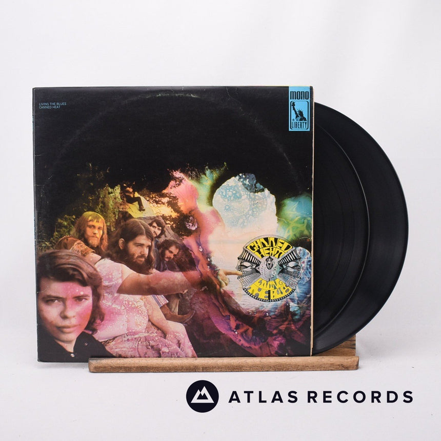 Canned Heat Living The Blues 2 x LP Vinyl Record - Front Cover & Record