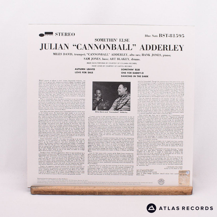Cannonball Adderley - Somethin' Else - 180G Reissue LP Vinyl Record - EX/NM