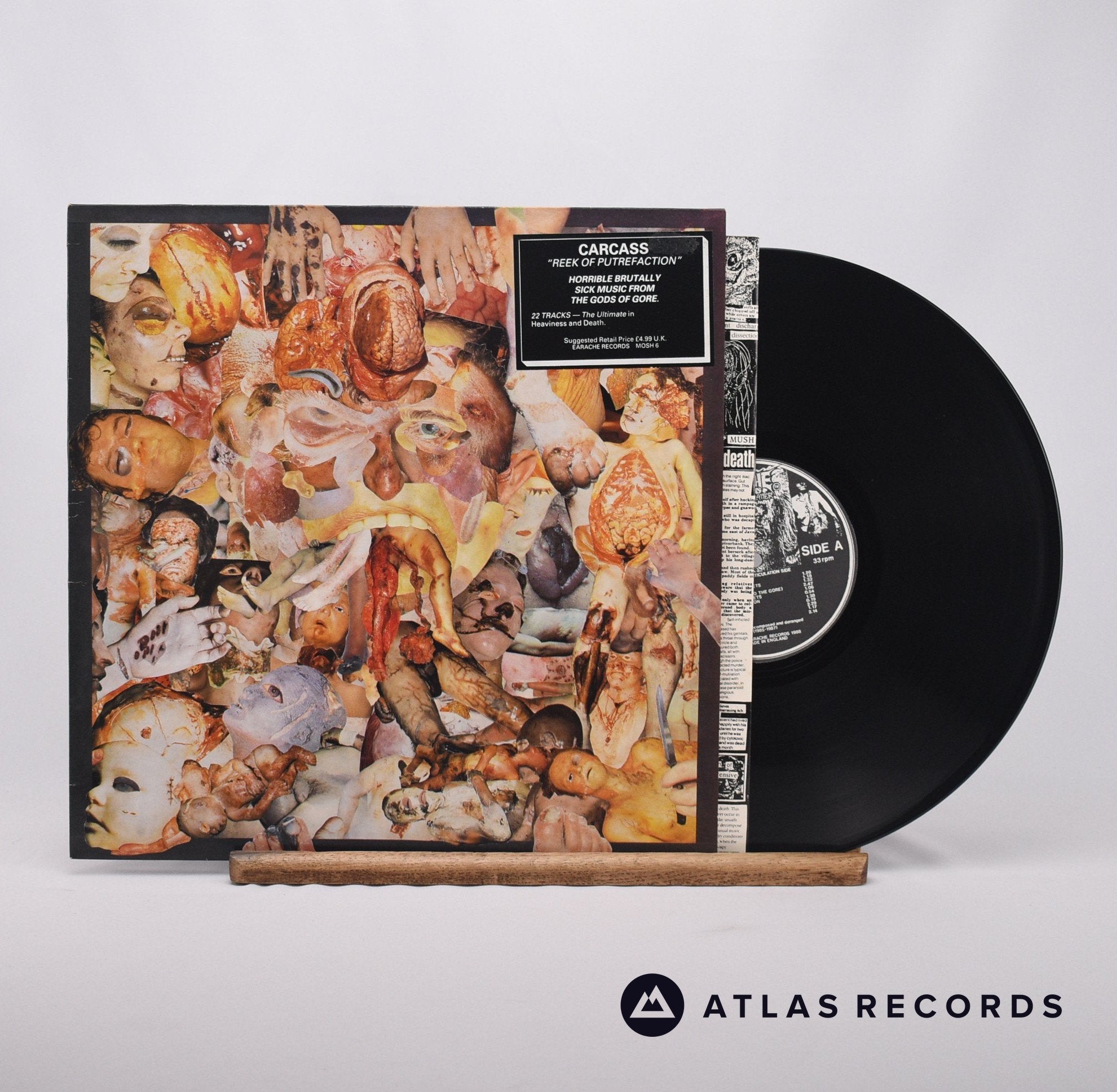 激レア Carcass Reek of Putrefaction レコード LP Carcass Reek Of Putrefaction - EX UK Vinyl LP — RareVinyl.com