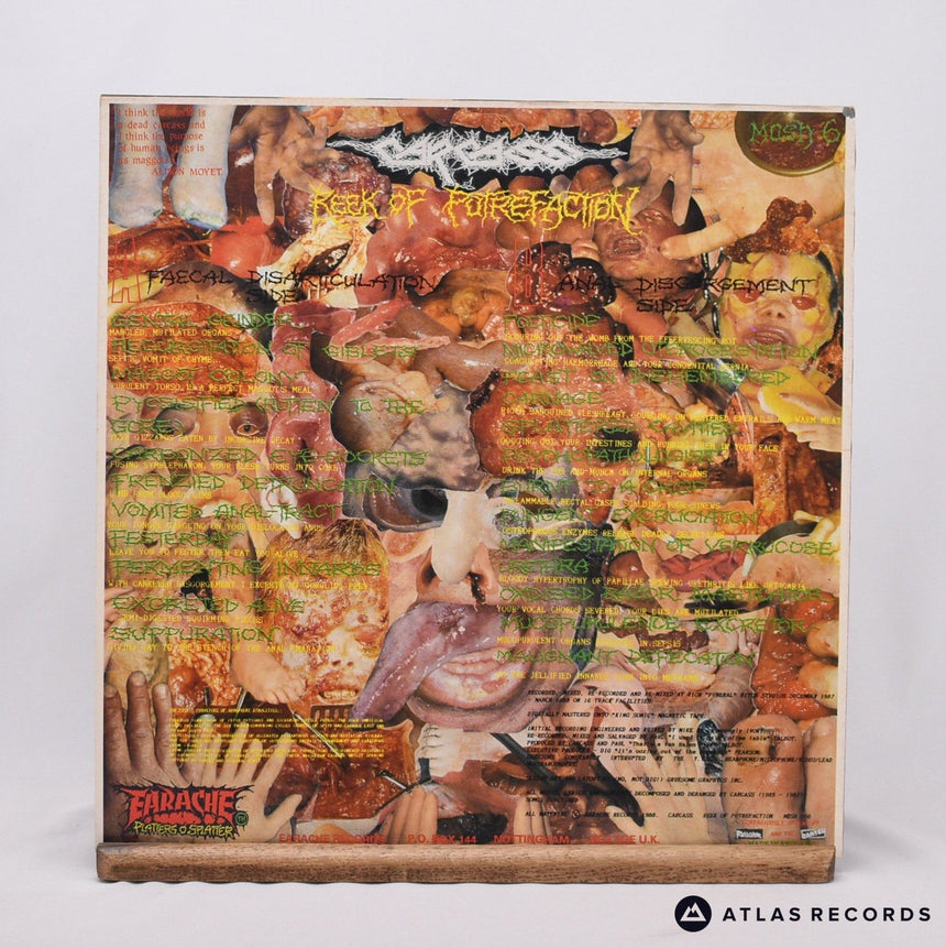 Carcass - Reek Of Putrefaction - A1 B1 LP Vinyl Record - VG+/VG+