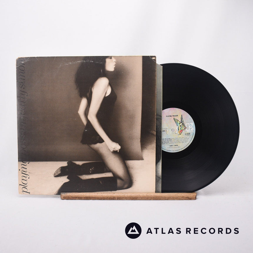 Carly Simon Playing Possum LP Vinyl Record - Front Cover & Record
