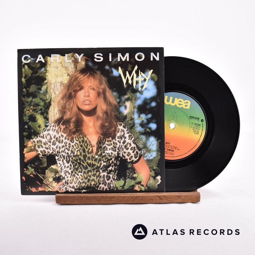 Carly Simon Why 7" Vinyl Record - Front Cover & Record