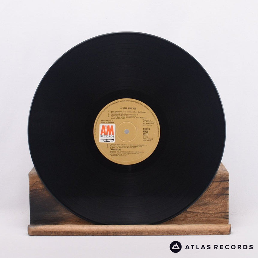 Carpenters - A Song For You - Textured Sleeve LP Vinyl Record - VG+/EX