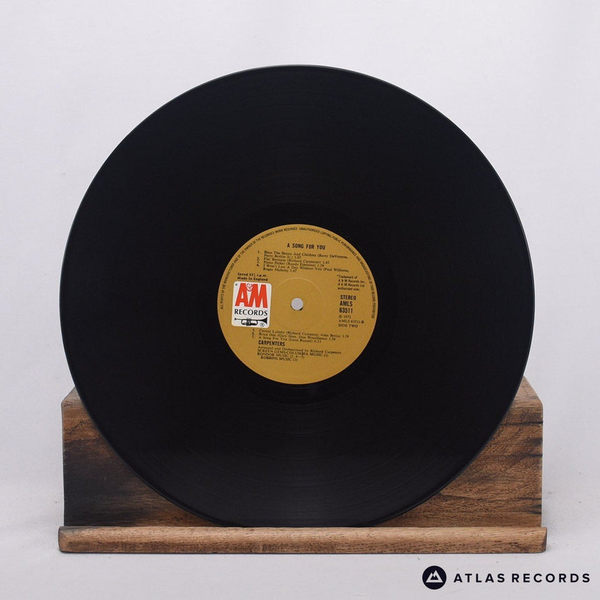 Carpenters - A Song For You - Textured Sleeve LP Vinyl Record - EX/NM