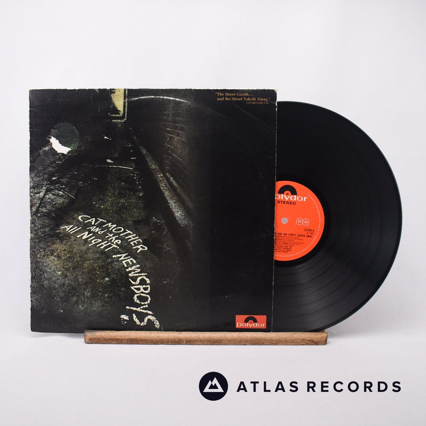Cat Mother And The All-Night Newsboys "The Street Giveth...And The Street Taketh Away." Cat Mother 3:14 LP Vinyl Record - Front Cover & Record