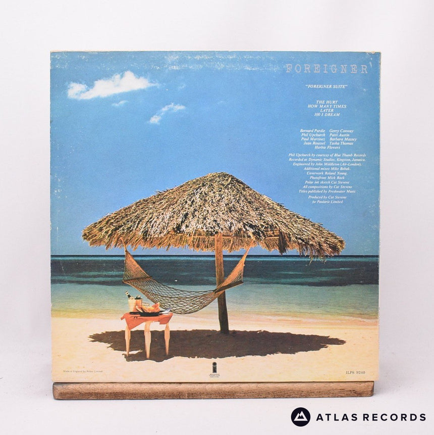 Cat Stevens - Foreigner - Embossed Sleeve Insert LP Vinyl Record - VG+/EX