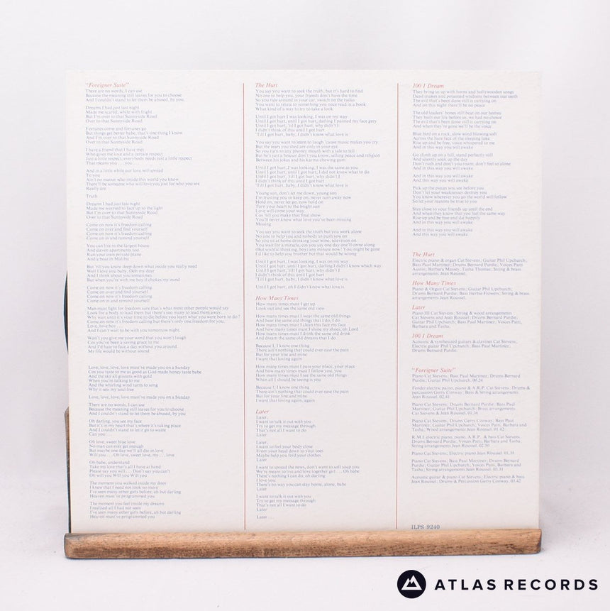 Cat Stevens - Foreigner - Embossed Sleeve Insert LP Vinyl Record - VG+/EX