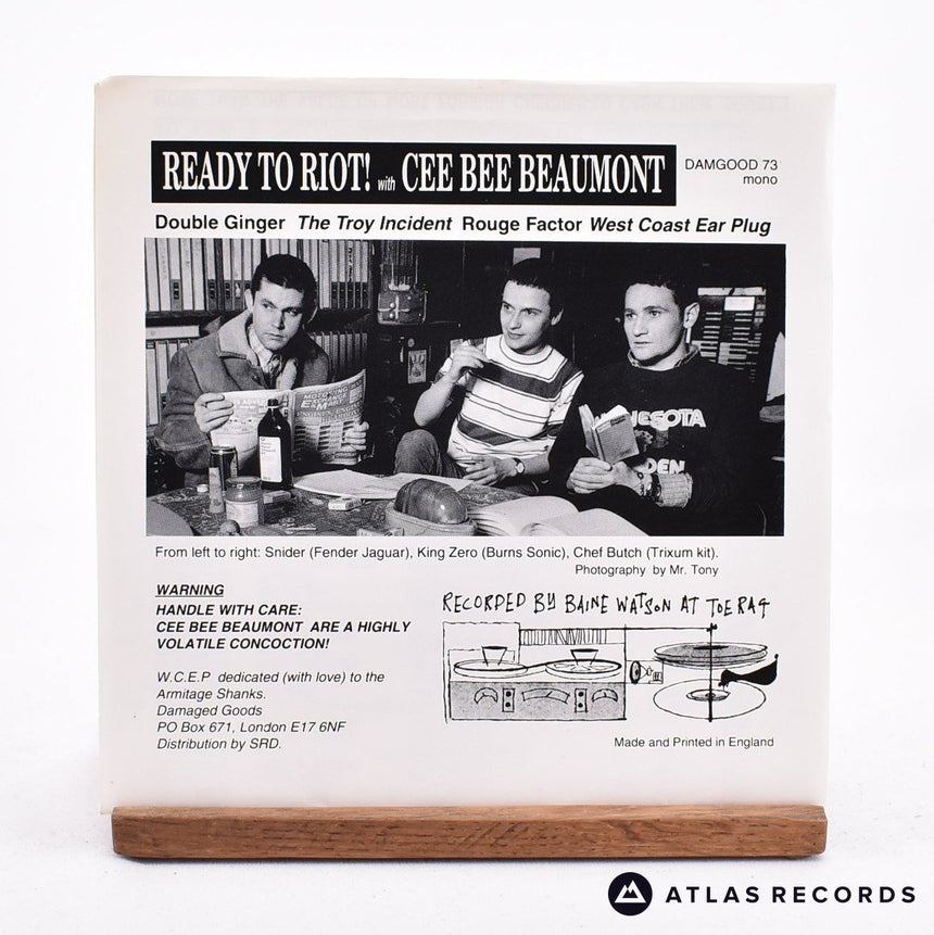 Cee Bee Beaumont - Ready To Riot! - Mono 7" EP Vinyl Record - EX/EX