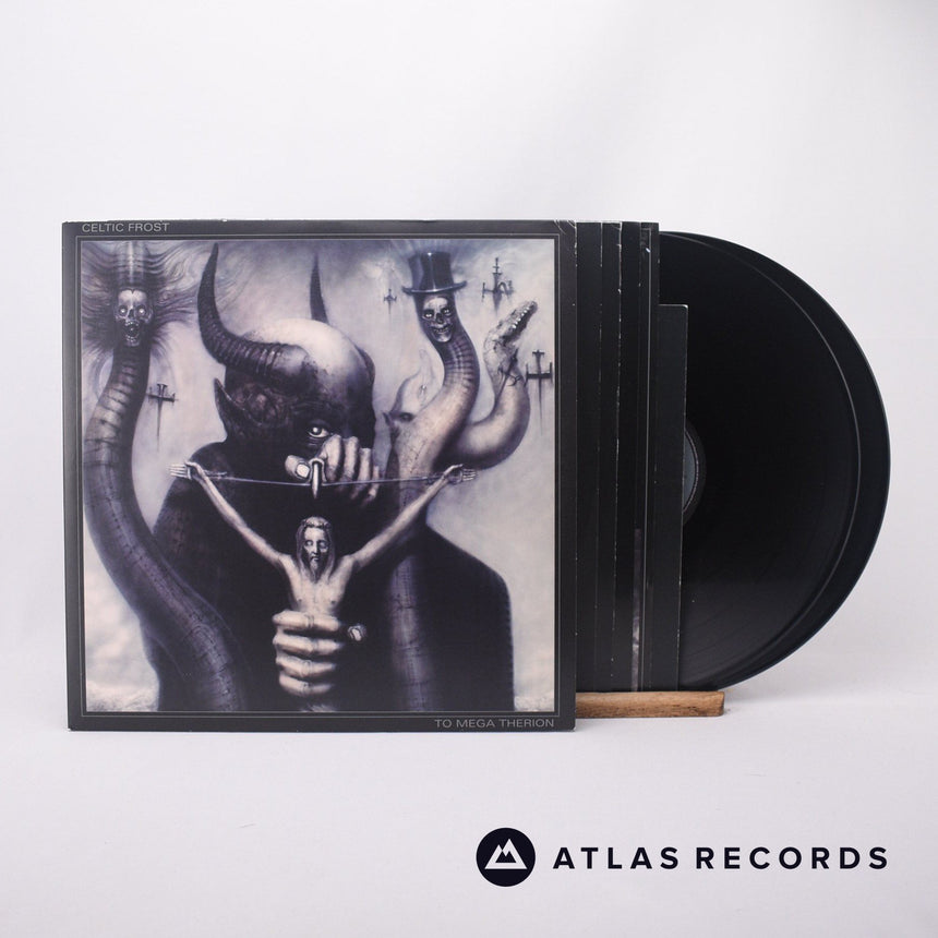 Celtic Frost To Mega Therion 2 x LP Vinyl Record - Front Cover & Record