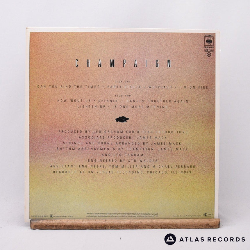 Champaign - How 'Bout Us - LP Vinyl Record - EX/EX