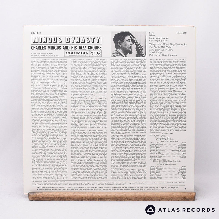 Charles Mingus And His Jazz Group - Mingus Dynasty - LP Vinyl Record - EX/VG+