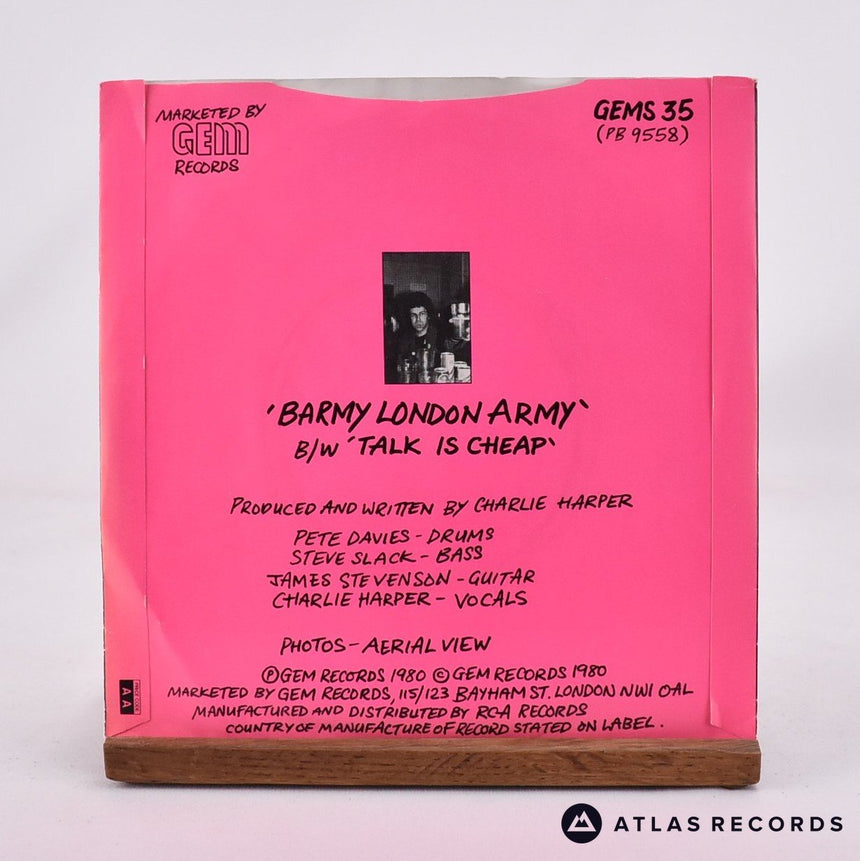 Charlie Harper - Barmy London Army - Bilbo Green 7" Vinyl Record - VG+/EX