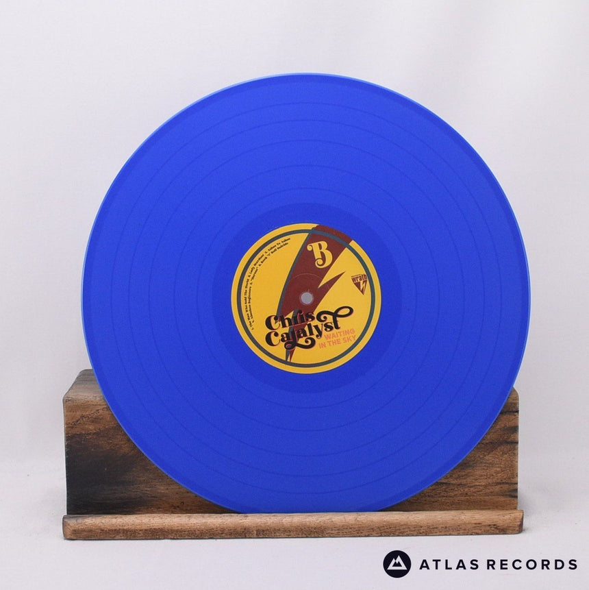 Chris Catalyst - Waiting In The Sky - Blue Signed A B LP Vinyl Record - NM/NM