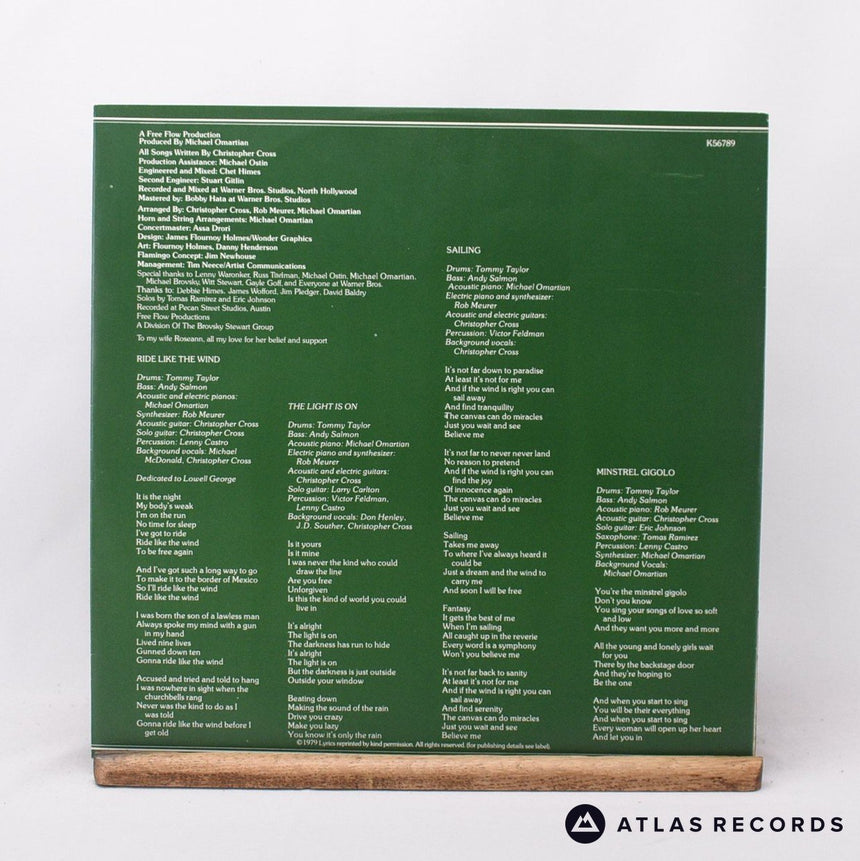 Christopher Cross - Christopher Cross - Strawberry LP Vinyl Record - EX/EX