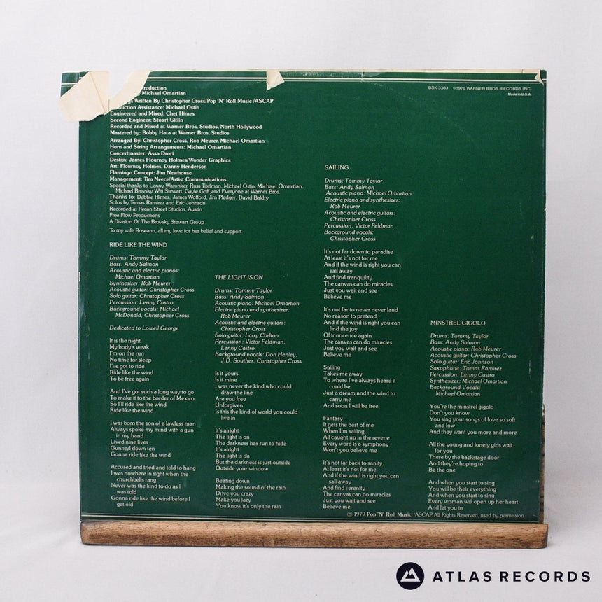 Christopher Cross - Christopher Cross - Us LP Vinyl Record - EX/EX