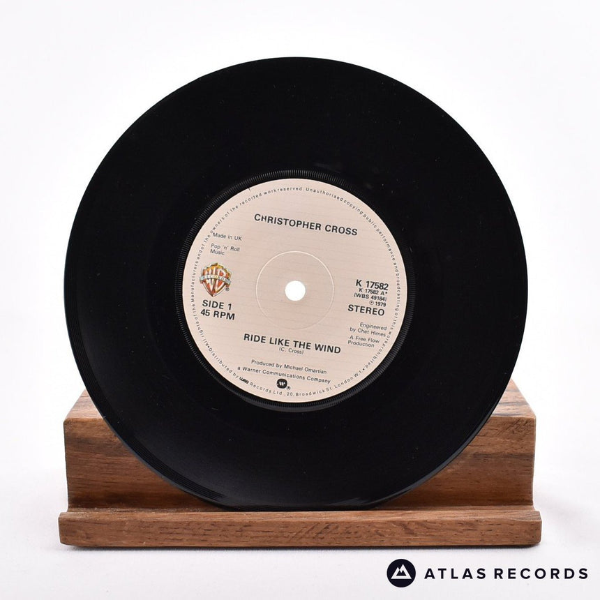 Christopher Cross - Ride Like The Wind - 7" Vinyl Record - VG+/EX