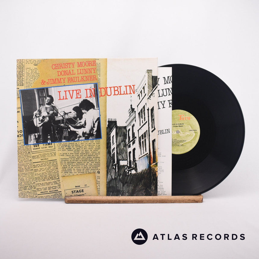Christy Moore Live In Dublin LP Vinyl Record - Front Cover & Record