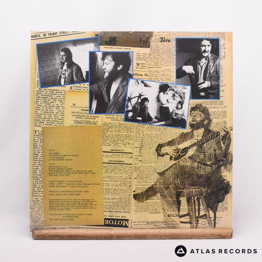 Christy Moore - Live In Dublin - Lyric Sheet Ireland LP Vinyl Record - EX/EX