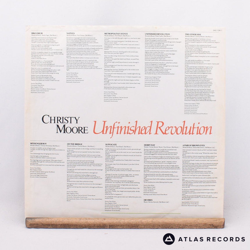 Christy Moore - Unfinished Revolution - -A -B LP Vinyl Record - VG+/EX