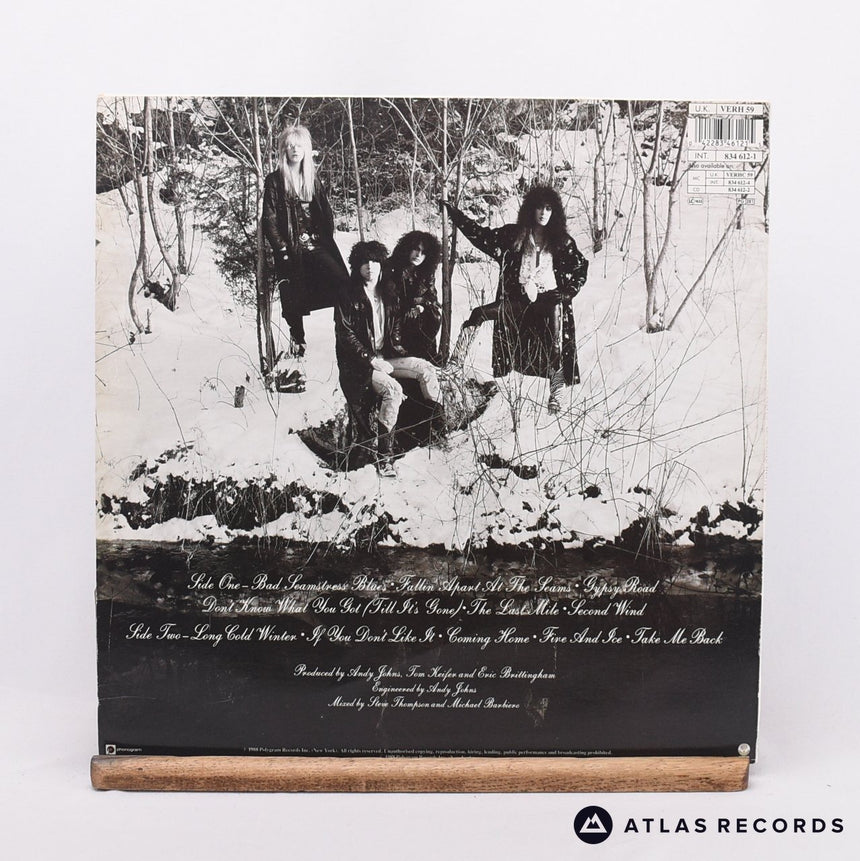 Cinderella - Long Cold Winter - Embossed Sleeve LP Vinyl Record - EX/VG+