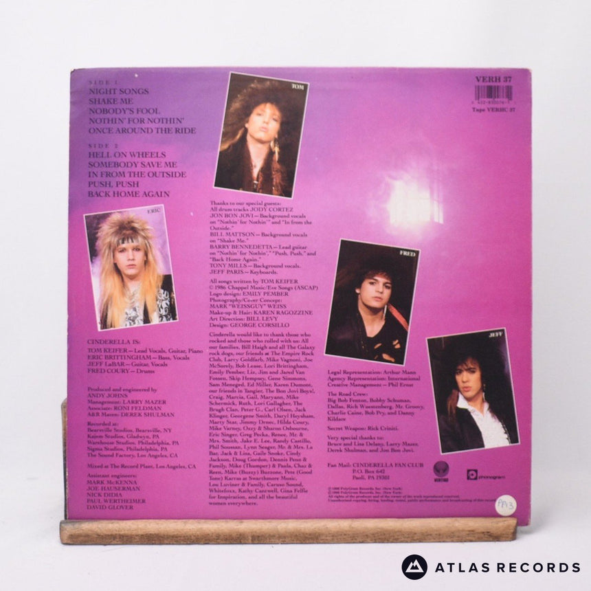 Cinderella - Night Songs - LP Vinyl Record - EX/EX