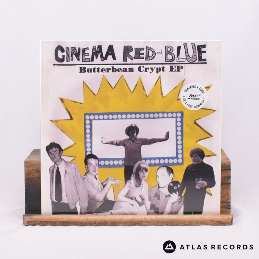 Cinema Red and Blue Butterbean Crypt EP 10" Vinyl Record - Front Cover & Record