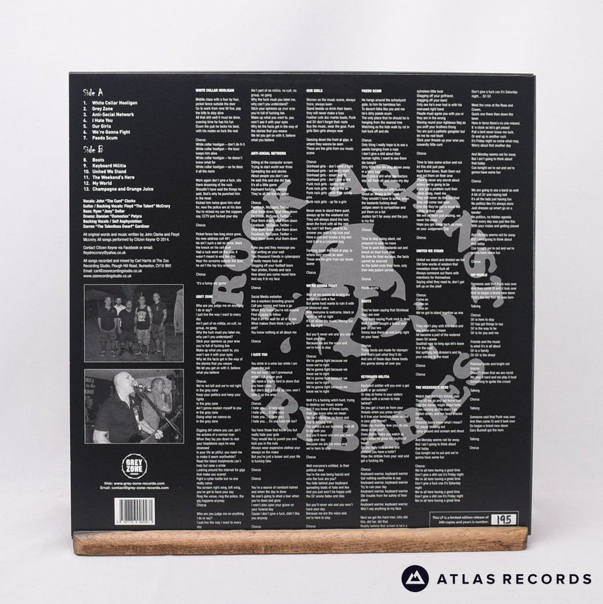 Citizen Keyne - White Collar Hooligan - Limited Edition LP Vinyl Record - NM/NM