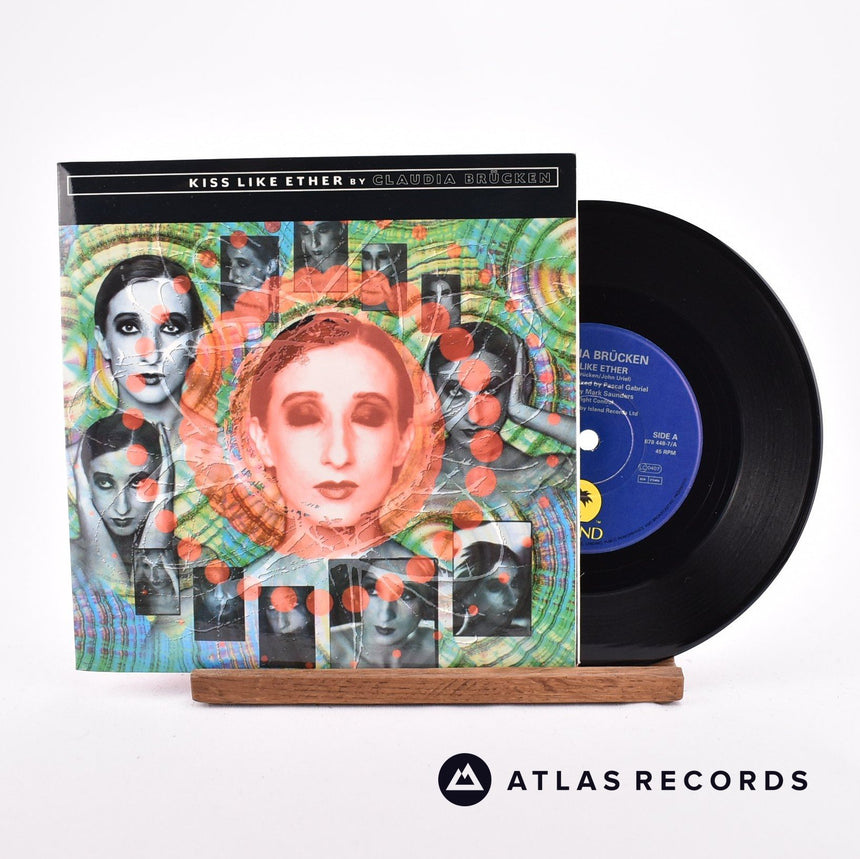 Claudia Brücken Kiss Like Ether 7" Vinyl Record - Front Cover & Record