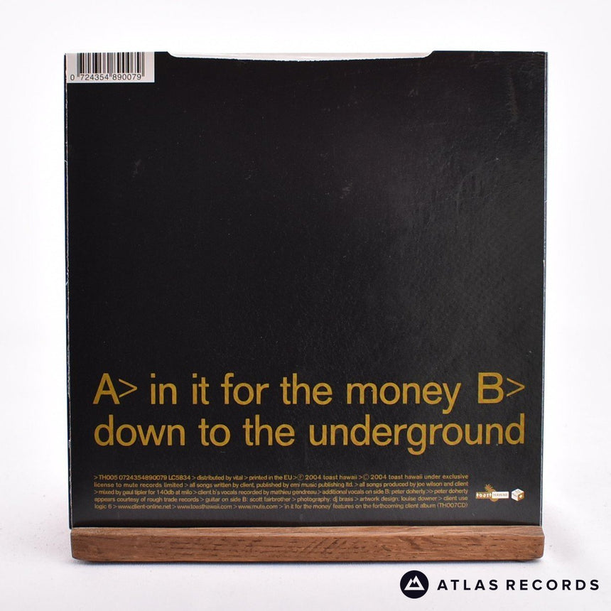 Client - In It For The Money - Blue Limited Edition 7" Vinyl Record - NM/NM