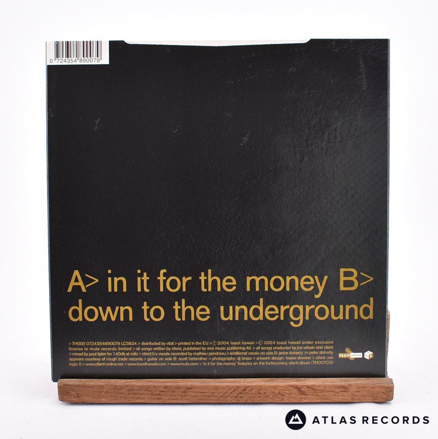 Client - In It For The Money - Blue Limited Edition 7" Vinyl Record - NM/NM