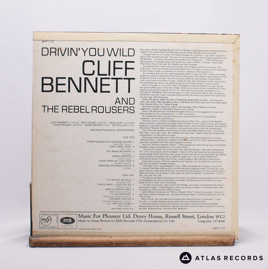 Cliff Bennett & The Rebel Rousers - Drivin' You Wild - LP Vinyl Record - EX/EX
