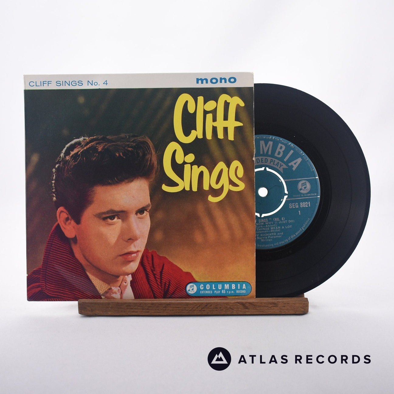 Cliff Richard Cliff Sings No.4 7" Vinyl Record - Front Cover & Record
