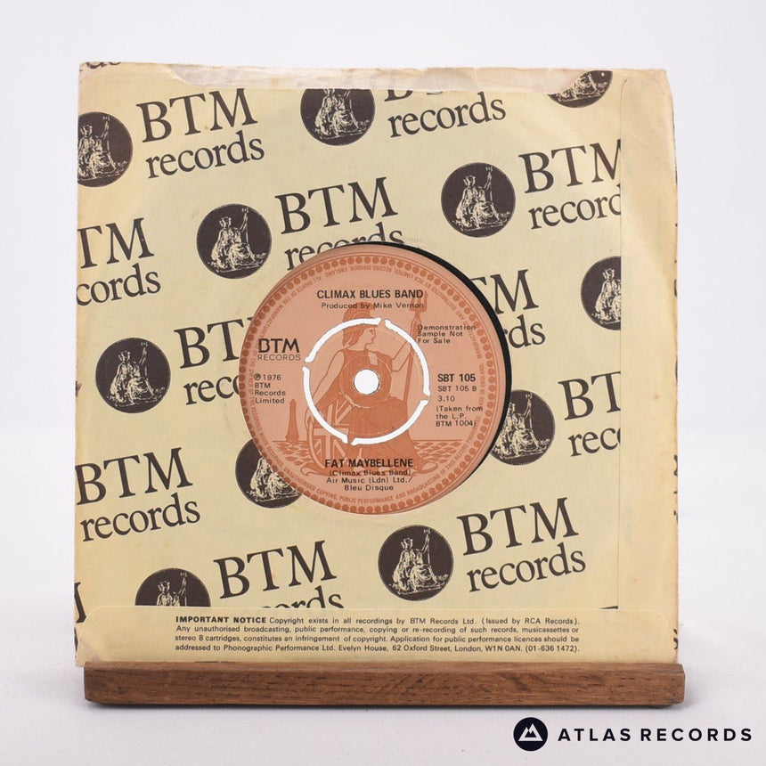 Climax Blues Band - Couldn't Get It Right - Promo 7" Vinyl Record - VG+/VG+