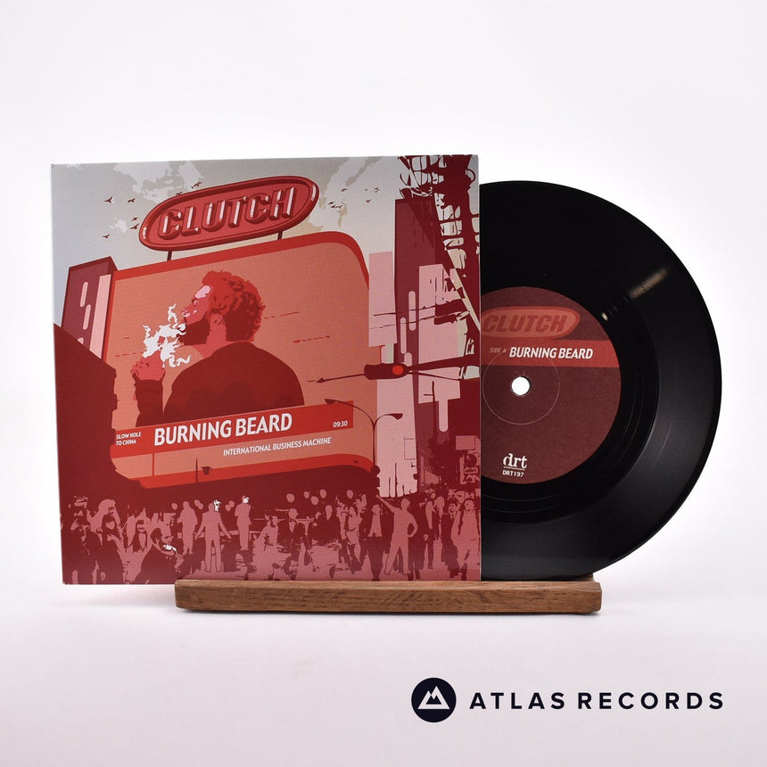 Clutch Burning Beard 7" Vinyl Record - Front Cover & Record