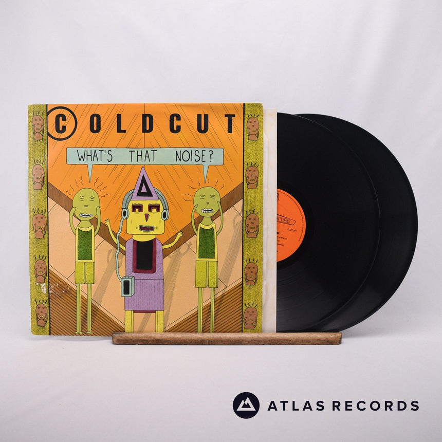 Coldcut What's That Noise? LP + 12" Vinyl Record - Front Cover & Record