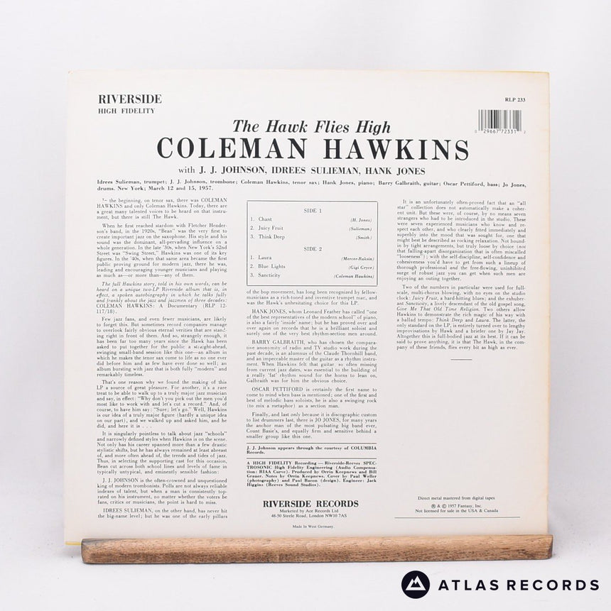 Coleman Hawkins - The Hawk Flies High - LP Vinyl Record - EX/EX